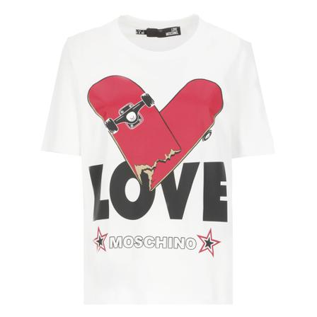 Love Moschino T-shirt Hvid, Dame