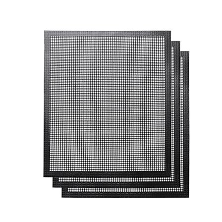 Grillmatte i teflon for grill og plancha, non-stick stekematter stekt, - 3 stk (40 x 33 cm)