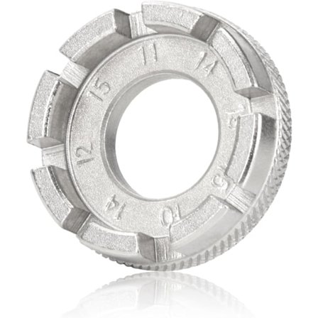 2 stk Sykkel Eike Nøkkel Universal Eike Nøkkel Verktøy for Sykkelhjul Justering og Reparasjon 6 Størrelser Sølv