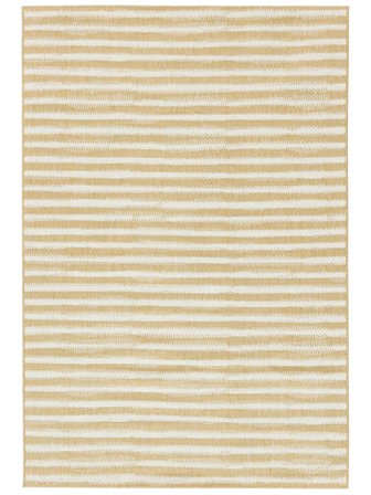Dune Indoor/Outdoor Rug Washable 160X230 Light Yellow/White