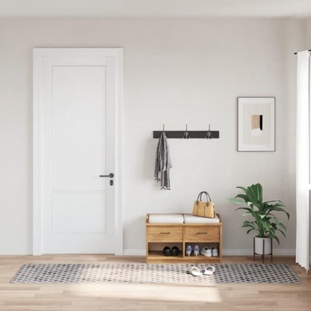 vidaXL Matta tvättbar 80x300 cm flerfärgad halkfri