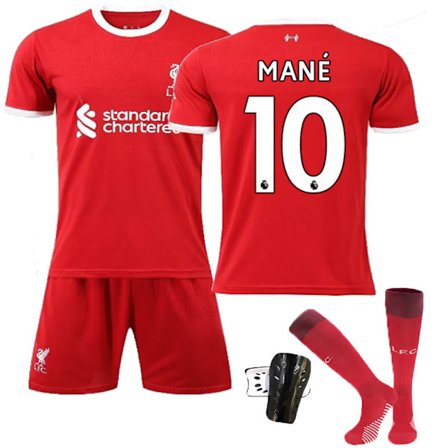 Ny sæson 23-24 iverpool hjemme 11 Salah 4 Van Dijk 9 Firmino No 10 Mane fodboldtrøje