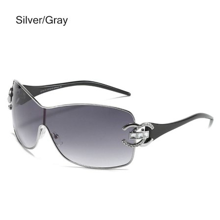 Y2K Solglasögon Wrap Around SILVER/GRÅ SILVER/GRÅ Silver/Gray