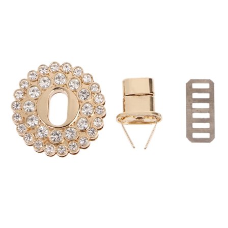 Kvinder til Rhinestone Metal DIY Spænde Drej Twist Lock Til Håndtaske Skuldertaske Pu