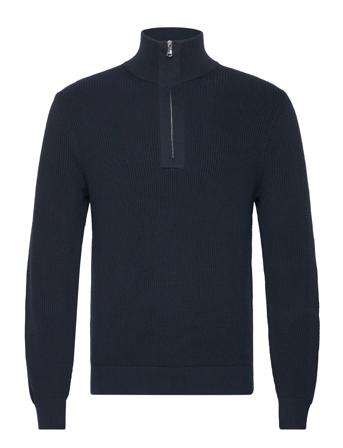 Alex Half Zip Knitted Sweater Navy J. Lindeberg