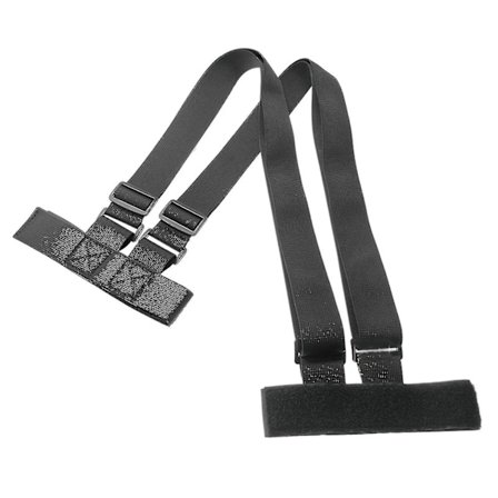 Universell skateboard axelrem med justerbar axelrem i nylon för sparkcykel, ryggsäck, remmar, kardborreband, 1 st - svart