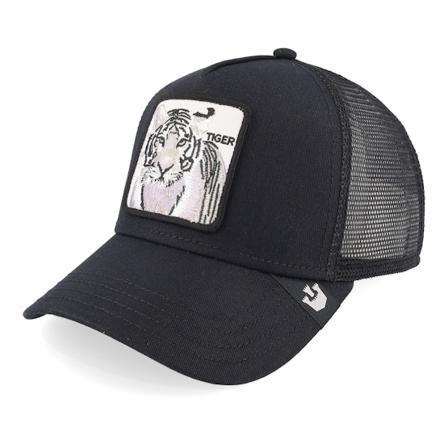 Goorin Bros. - Black trucker Czapka Z Daszkiem - The White Tiger Black Trucker @ Hatstore