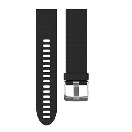 Silikon Sportband för Garmin Fenix 5S Multisport GPS Klocka Svart