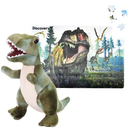 3D-puslespil og T-Rex Bamse