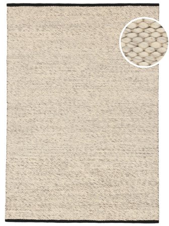 Umea 140X200 Liten Ljusbeige/Svart Matta