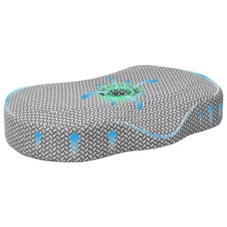 Moderna nackkuddar - vidaXL - Grå - Polyester - 55x36x10 cm - Andningsbar - Avtagbart överdrag - Elegant komfort