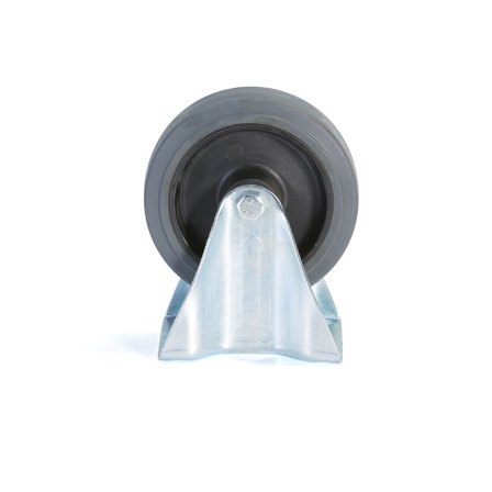 Bockrolle, 160 x 42 mm, TK 300 kg, Elastikgummi