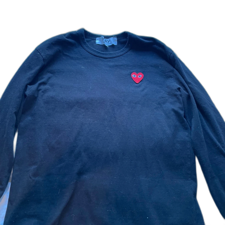 Svart Commes des Garçons Long Sleeve. Storlek L.