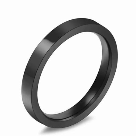 Många storlekar Rostfri Stålring i Guld, Silver och Svart