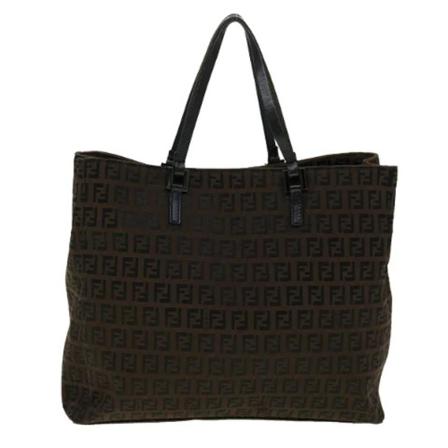 Fendi Vintage, Pre-owned Canvas Handbag Bruin, Dames, Maat:ONE Size