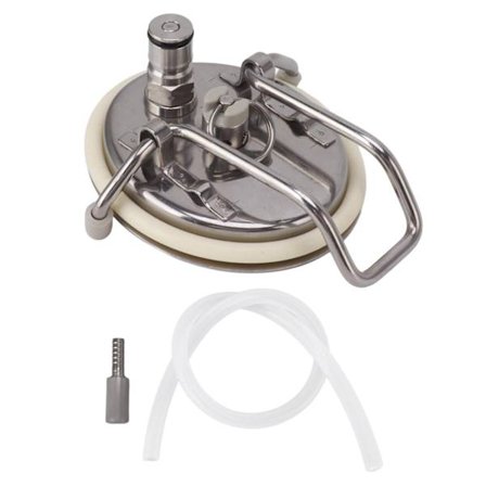 Ølfatlokk Rustfritt Stål Ølfatlokk med SS Trykkavlastningsventil og Ny O-ring