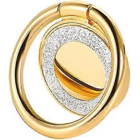 Glitter Bling Mobiltelefon Ring Smartphone, mobiltelefonring för nästan alla mobiltelefoner/surfplattor (guld)