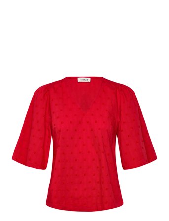 Soaked in Luxury Slsunela Felisia Top Ss - Red - XXL