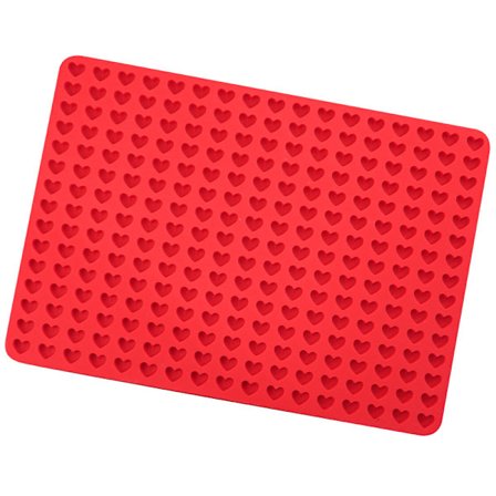 Non-Stick Creations, Fleksible Matvaregodkjente Silikonformer i Hjerteform, Slitesterk Design Perfekt For Baking av Fettfattige Grønnsaker, Kjøtt, 