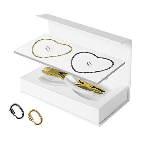 2 stk. Permanente Armbåndssæt Smykker til Voksne Matchende Par Armbånd DIY Armbåndssæt til Fødselsdagsdate Aktivitet