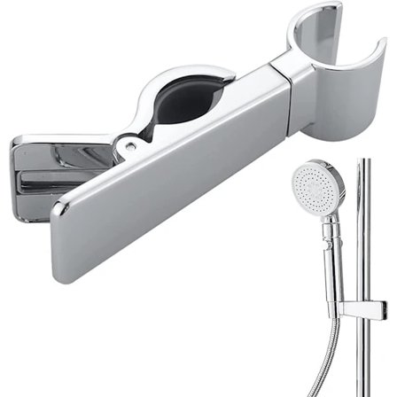 Tryck på klämtyp duschhandtagshållare fast säte glidsats kan klämma fast