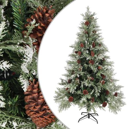 Plastgran Och Kottar Grön Och Vit 120 Cm Pvc&pe