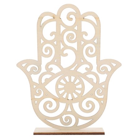 Trä ljusstake ihålig ljusstake tempel ljusstake foto rekvisita (21,9X17,9 cm, som visas på bilden)