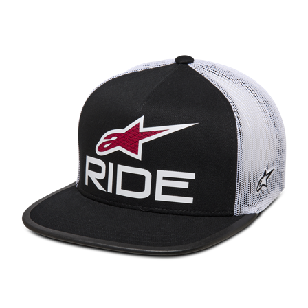 Casquette Trucker Alpinestars Ride 4.0 Noir/Blanc/Rouge Réglable