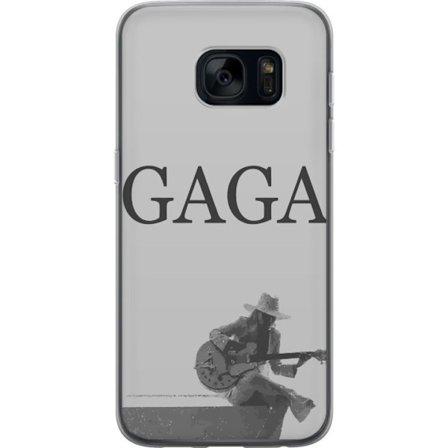 Kompatibel Mobilcover til Samsung Galaxy S7 Stitch omgivet af blåbær med sød kawaii-stil teddybjørn