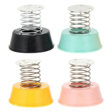 4 STK Rystende Hoved Dukke Fjederbase Professionel Premium Dukke Fjederbase