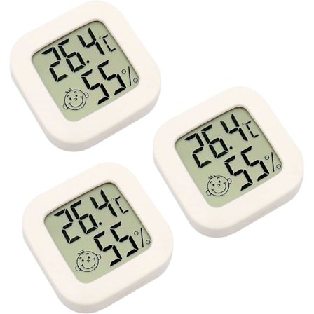 3 stk. Mini Digital Indendørs Termometer Hygrometer Luftfugtighed Temperatur LCD Display Bluetooth Sensor Trådløs Termometer Til Hjem Kontor Digital 