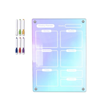 Magnetisk kalender Whiteboard Kylskåp Veckomånadsplanerare Kalender för kök Inköpslista Att göra-lista