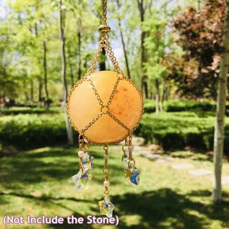 Crystal Holder Cage Halskæde Crystal Net Metal Halskæde TIL 5CM