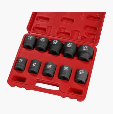 Krafthylssats 3/4" 10 st. - Biltema
