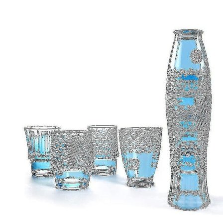 Koi Stack Ass Set Fisk Formet Gobelet Kop Cocktail Øl Glas Stabelbare Drikkeglas Sæt Glasvarer