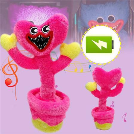 Eldans Huggy Wuggy Plyschleksaker Rosa Usb