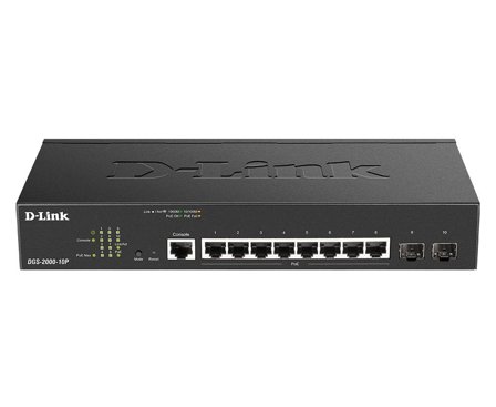 D-LINK DGS 2000-10P - switch - 10 porter - Styrt - rackmonterbar