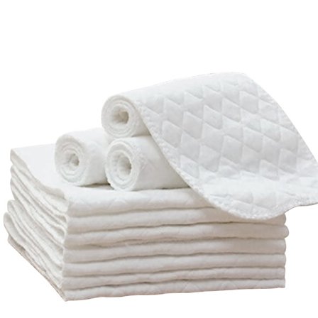 10 stk. Nusseklude Gylpeklude Muslinklude Absorberende Vaskeklude Foldbare Nusseklude til Baby