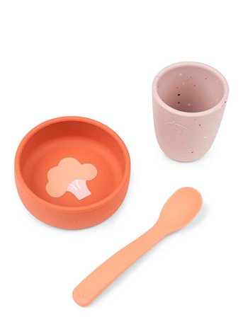 Done by Deer Silicone First Meal Set Papaya - Multi/patterned - ONE SIZE