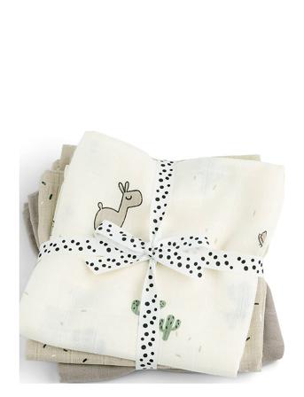 Burp Cloth 3-Pack Gots Lalee Baby & Maternity Baby Sleep Muslins Muslin Cloths Multi/mønstret D By Deer*Betinget Tilbud