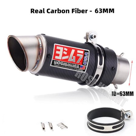 Karbonfiber Motorsykkel Yoshimura Eksospotte For Honda Kawasaki Yamaha Suzuki Eksos Modifiserte Deler