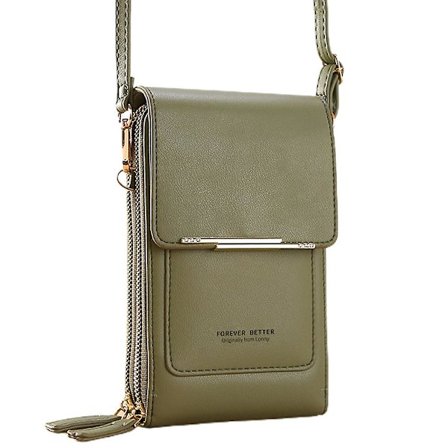 PU Touch-screen Mobiltelefonveske Dame Liten Skulderveske Søt Liten Veske Med Mobiltelefon.