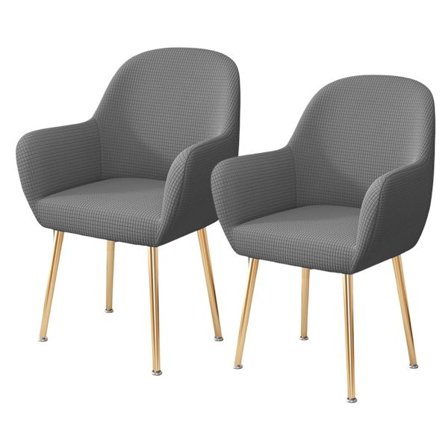 Stolöverdrag Jacquard Böjd Rygg Stolöverdrag Överdrag Fåtöljöverdrag Kontorsstol Sliopcover Modern Böjd Rygg Armstöd Stolskydd för