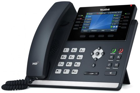 YEALINK SIP-T46U - VoIP-telefon med anrops-ID - 10-veis anropskapasitet