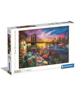 Pussel Manhattan 3000 Bitar - Städer - Clementoni