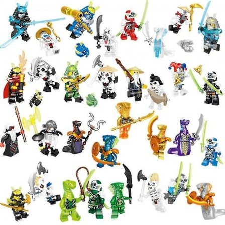 Set Of 32 Pcs Ninjago Mini Figures Kai Jay Sensei Wu Master Building Blocks Toys