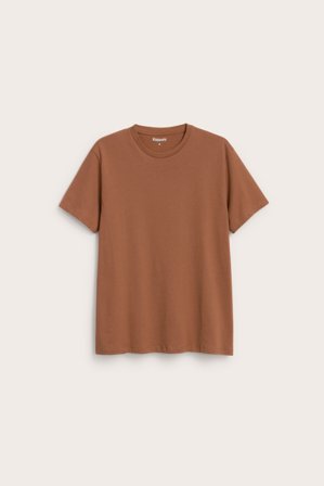 Kappahl | T-skjorte med rund hals | Brun