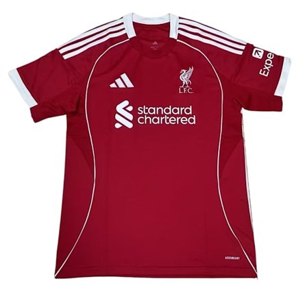 25-26 Liverpool Football Club Hjemmetræningsfodbold T-shirt S-2XL