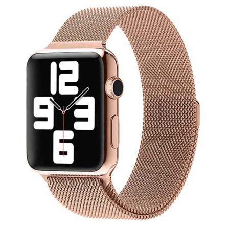 Apple Watch Armband 1/2/3/4/5/6/7/8/se Milan Mesh 38/40/41 Rosé Guld
