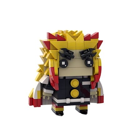 Buildmoc Japan Anime Demon Figur Tanjiro Nezuko Hashibira Kyoujurou MOC Brickheadz Byggstenar Leksaker för Barn Barnpresent